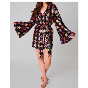BUDDY LOVE LYNLEE SEQUIN WRAP DRESS - FORTUNE TELLER "Stars" Size Medium